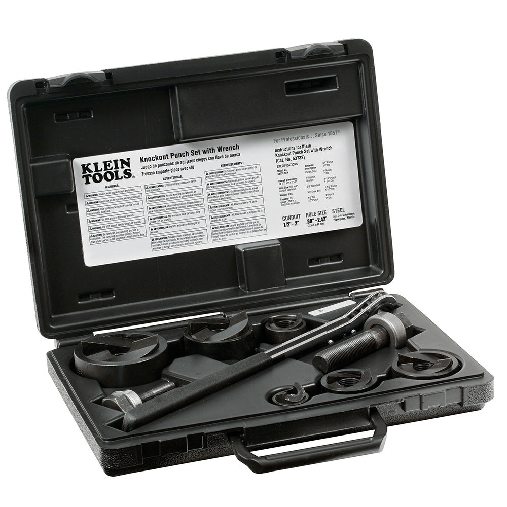 Juego de Sacabocados 1/2 a 2 Pulgadas Klein Tools 53732