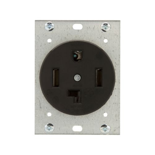 Contacto NEMA 14-30R Eaton Arrow Hart 5744N 30A 125/250V color negro