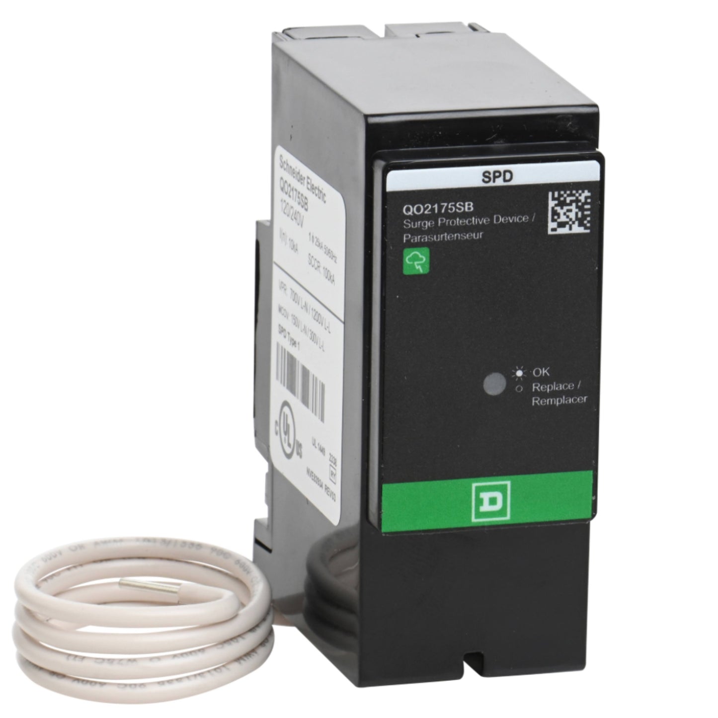 QO2175SB Schneider Electric Imagen del producto
QO2175SB Schneider Electric del producto
SUPRESOR DE PICOS T2 TIPO QO 25 KA 1F, 3H, 120/240 VCA