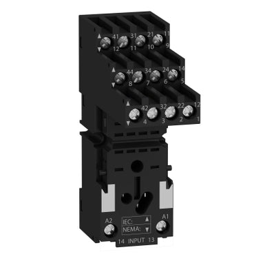 Base para Relevador Miniatura Zelio RXM 8 Pines Schneider Electric RXZE2S114M