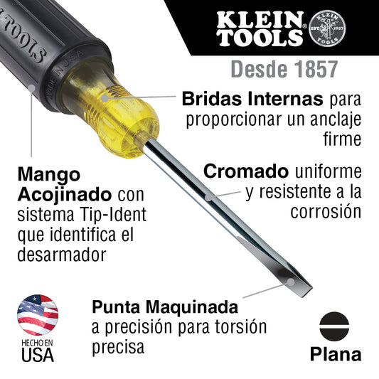 Desarmador Punta Plana Klein Tools 602-6