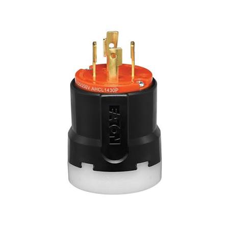 AHCL1430P Clavija Ultra Grip NEMA L14-30P 30A Eaton Arrow Hart
