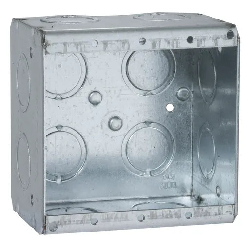 Caja Metálica Cuadrada 2-1/2 Pulgadas 2 Artefactos RACO 691