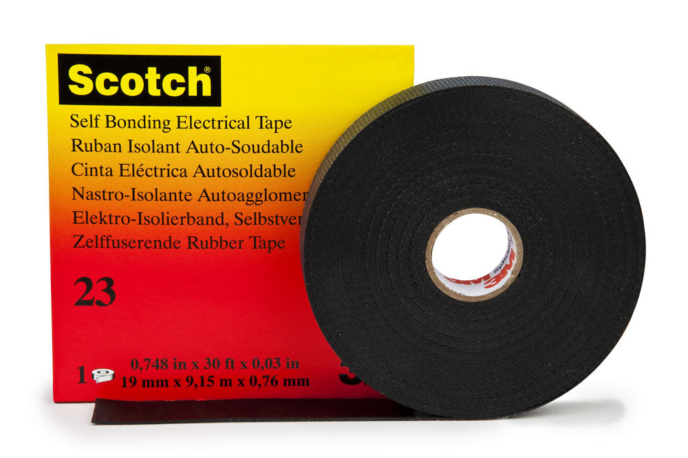 Cinta Aislante de Hule Autofusionable Scotch 23 19mm x 9.1m 3M