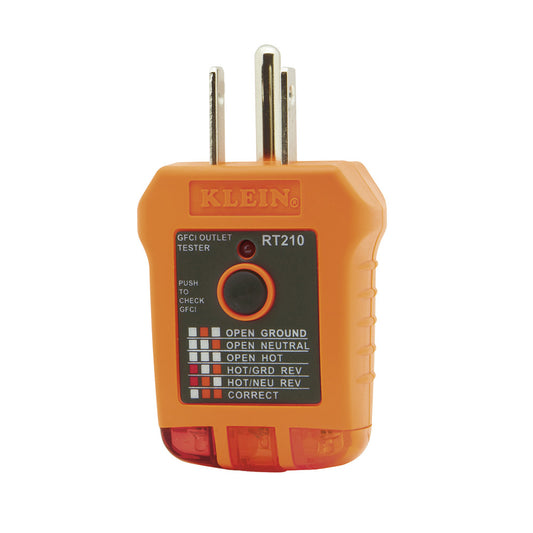 Probador de Tomacorrientes GFCI Klein Tools RT210